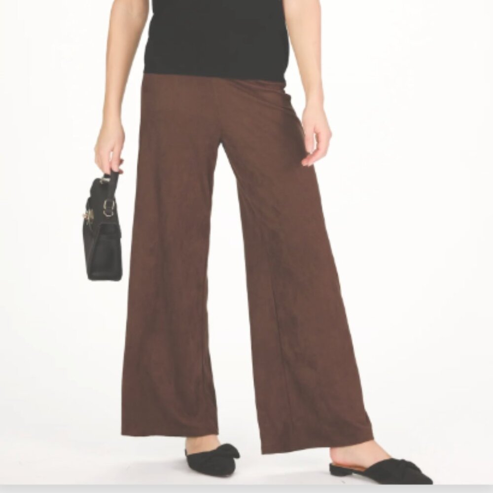 NWT, Dunnfield Lane, Suede Sasha Pant in Chicory